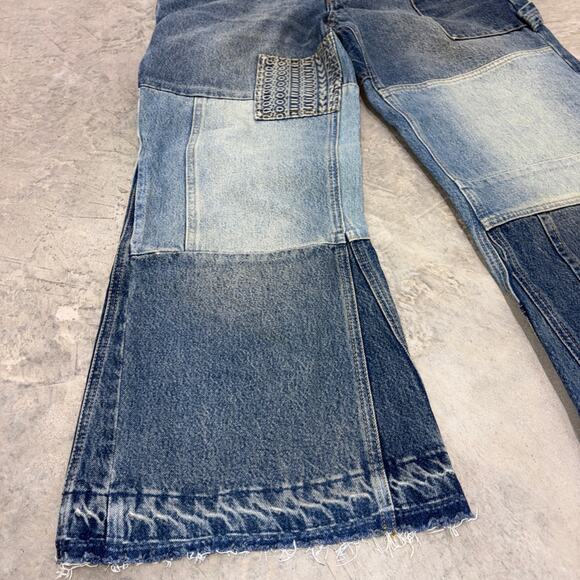 Marc Jacobs Patchwork Denim Cropped Flare Jean DSWT MSRP $695 - Picture 10 of 16